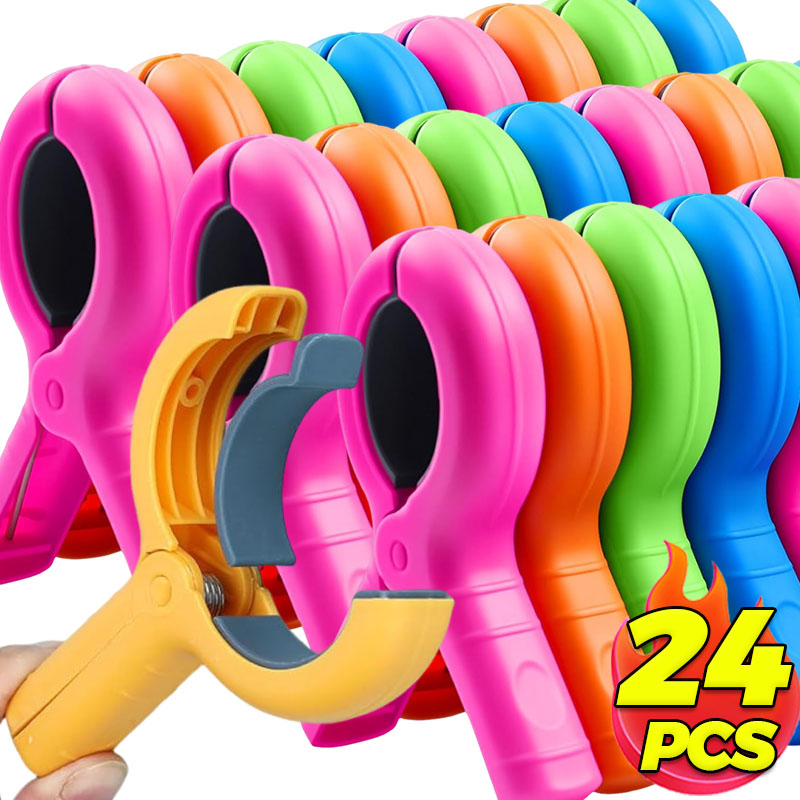 Beach Towel Large - Plastic Clothespins Large Windproof Beach Towel
