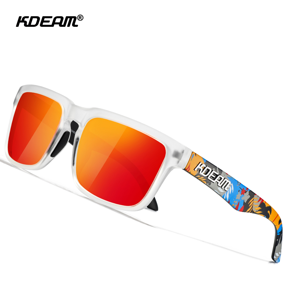 Sunglasses Aviator Polarized - KDEAM Sleek Square Style Suits For