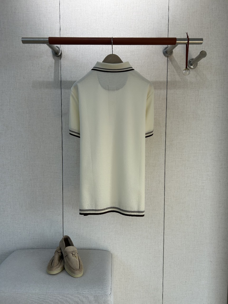 Old Money Style Mens Brown Gra - Polo Shirt Pique recension och pris