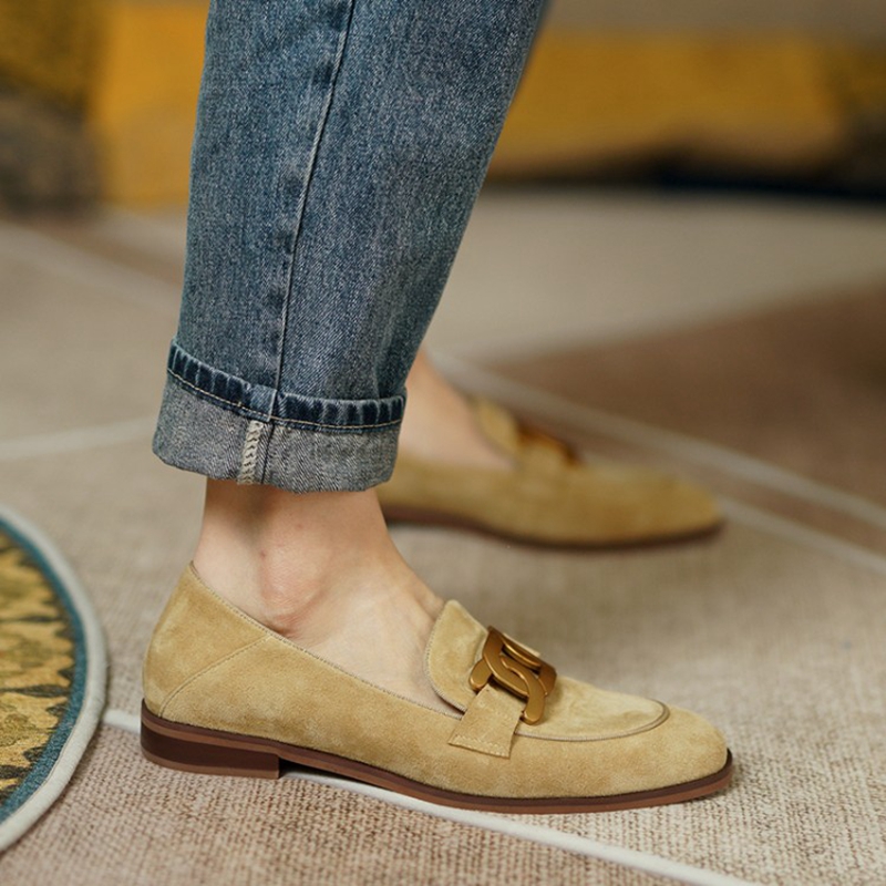 Suede Leather Women Loafers Sp - Casual Sandal Leather recension och pris