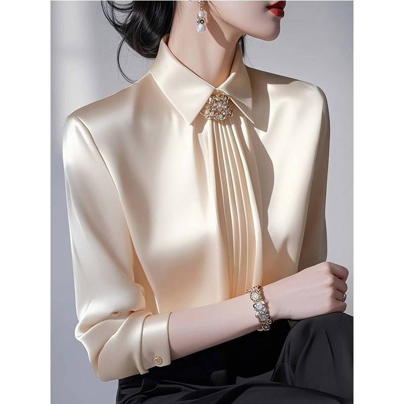 2025 Spring New Temperament Sa - Shirt Camp Collar recension och pris