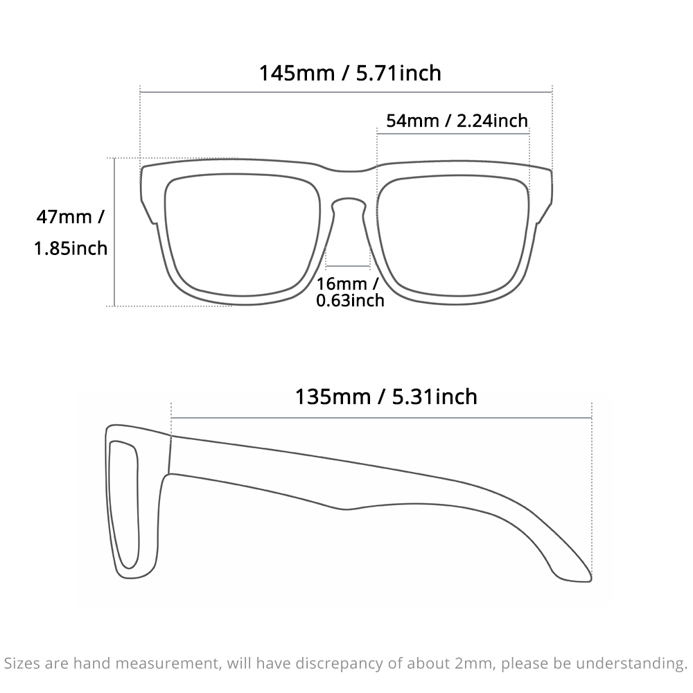 KDEAM Sleek Square Style Suits - Sunglasses Aviator Polarized recension och pris